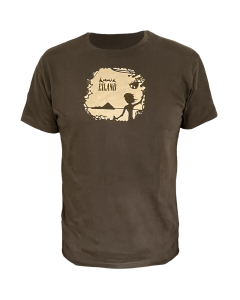 'Eiland' T-Shirt braun